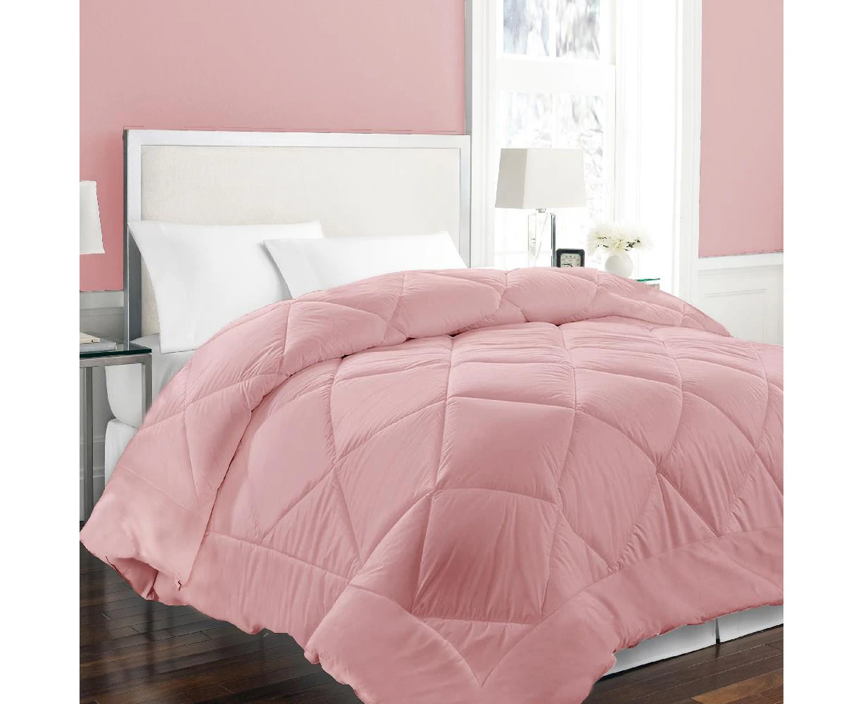 800GSM Aus Made  Quality Ultra-Warm Winter Weight Quilt-BLUSH