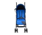 Vee Bee Buz 108cm Reclining/Foldable Stroller/Pram Baby/Infant 0m+ Royal Blue