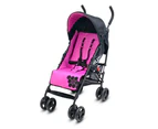 Vee Bee Buz 108cm Reclining/Foldable Stroller/Pram Baby/Infant 0m+ Rose Pink