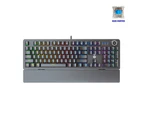 Fantech Gaming PC Mechanical Keyboard RGB Backlit Anti-Ghosting Key with Wrist Rest (MK853) (Black) (Blue Switch)