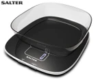 Salter 20kg Contour Electronic Kitchen Scale & 1.5L Bowl - Black/Clear