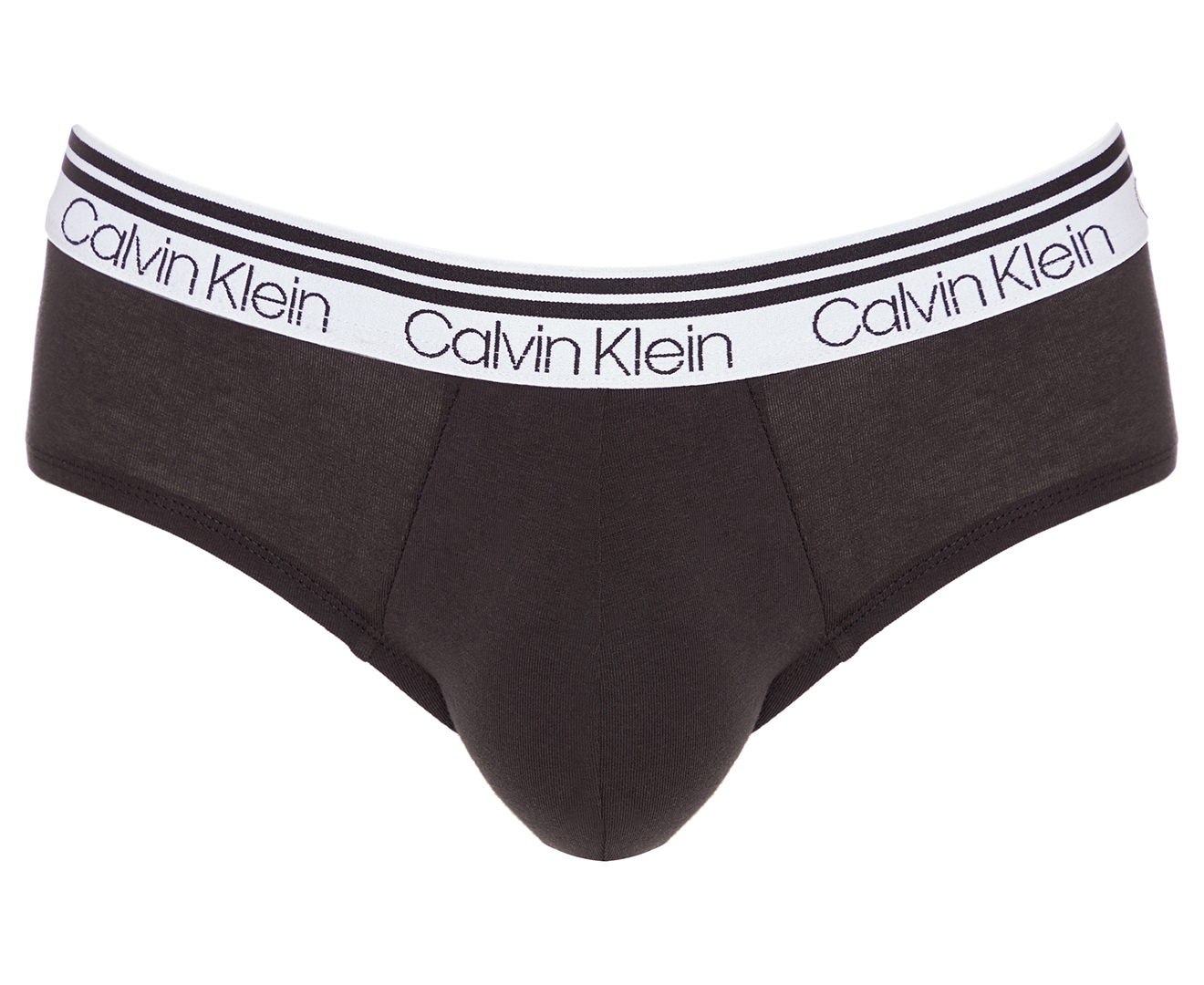 Calvin Klein Men's Cotton Stretch Hip Briefs 3-Pack - Black | Catch.co.nz