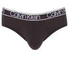 Calvin Klein Men's Cotton Stretch Hip Briefs 3-Pack - Black