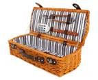 Sherwood Willow Wicker Barbeque / BBQ Basket Set - Brown