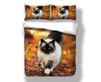 Cat Single/Double/Queen/King - kitten Quilt Cover Set