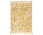 Anko by Kmart Leaf Hand Towel - Mustard