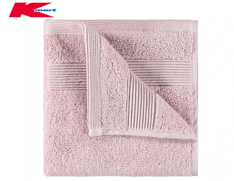 Anko by Kmart Australian Cotton Face Washer - Pink