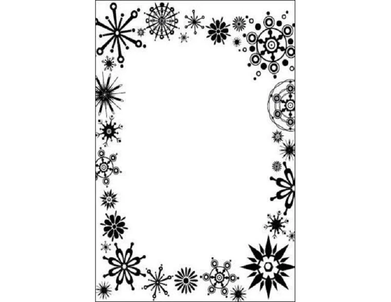 Crafts-Too Embossing Folder Frost Frame 4.25x5.5