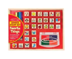 Melissa & Doug Wooden Stamp Set Favourite Things