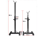 Fitness Master 2 pack Squat Rack Stand Bench Press Weight Lifting Barbell Gym