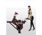 Black Color Exercise Spin Bike Home Gym Workout Equipment Cycling Fitness Bicycle 6kg Wheels