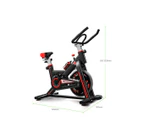 Black Color Exercise Spin Bike Home Gym Workout Equipment Cycling Fitness Bicycle 6kg Wheels