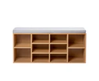 Foret Shoe Cabinet Seat Stool Storage Bench Box Shelf Rack Organiser Cupboard