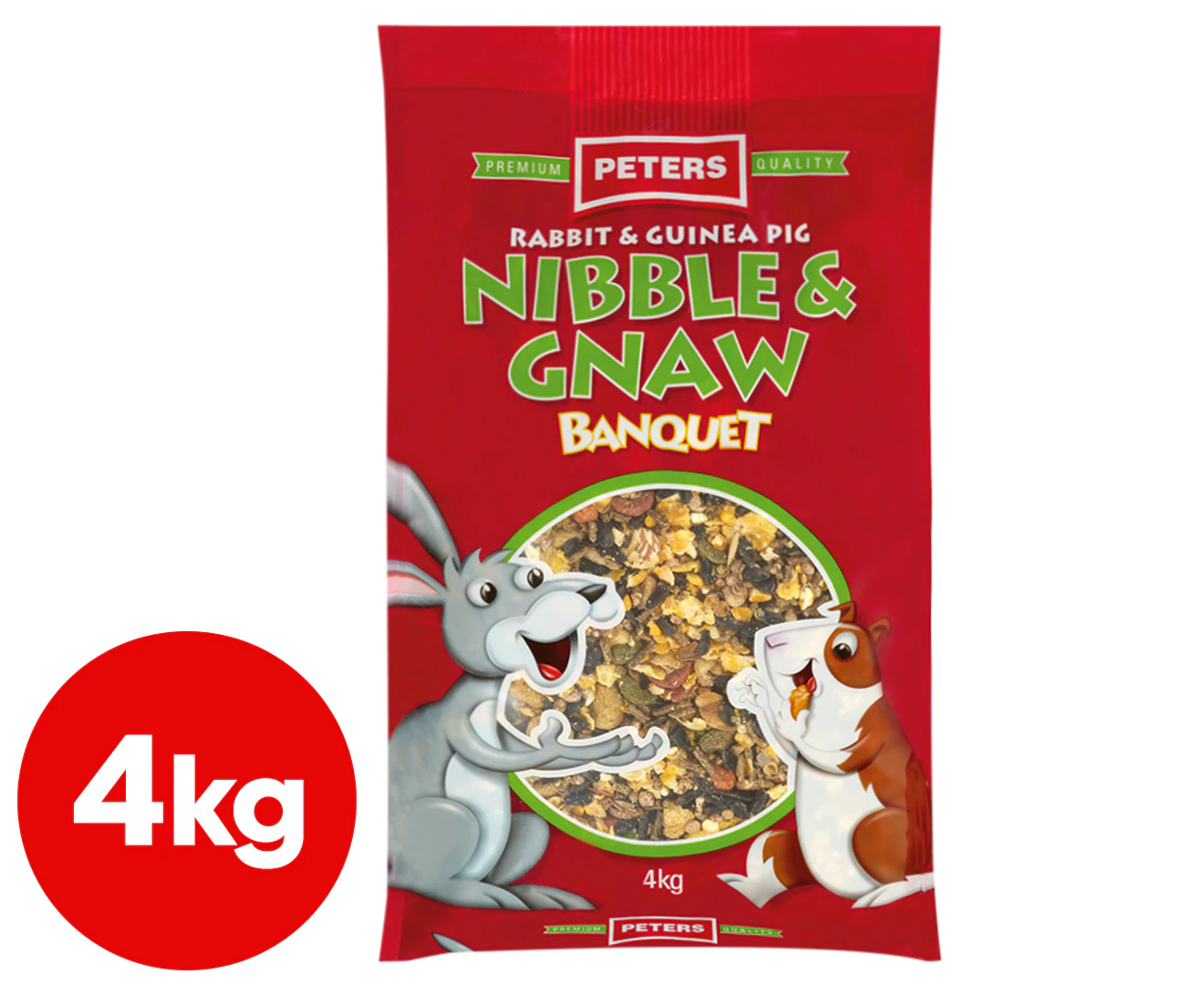 Peters Rabbit & Guinea Pig Nibble & Gnaw Banquet 4kg