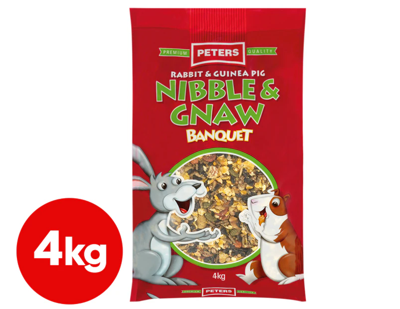 Peters Rabbit & Guinea Pig Nibble & Gnaw Banquet 4kg