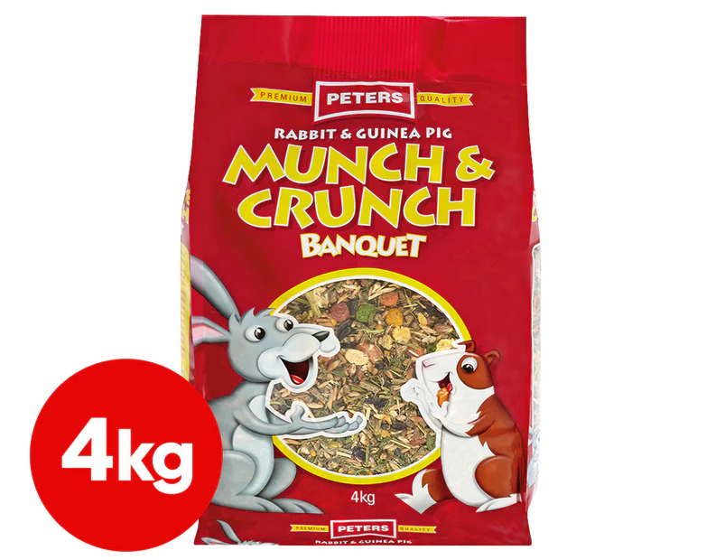 Peters Rabbit & Guinea Pig Munch & Crunch Banquet Pet Food 4kg