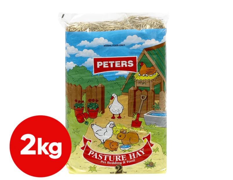 Peters Pasture Hay Food & Bedding For Rabbits & Guinea Pigs 2kg