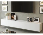 3m Majeston White Gloss Floating TV Cabinet
