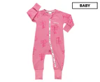 Bonds Baby Wondercool Zip Wondersuit - Keeping It Cool Rose Rush (6Y7)