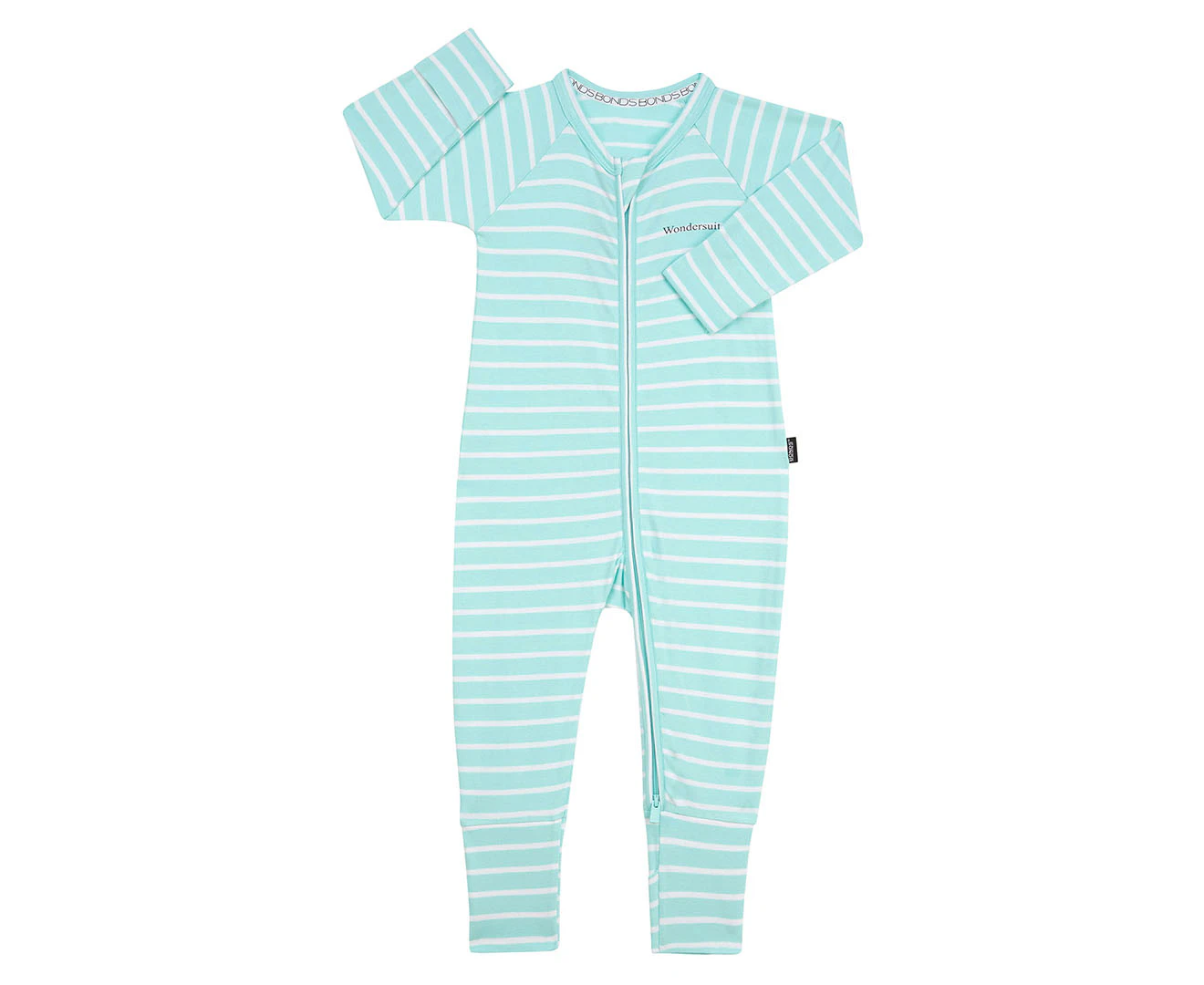 Bonds Baby Zip Wondersuit - Jasmint/White