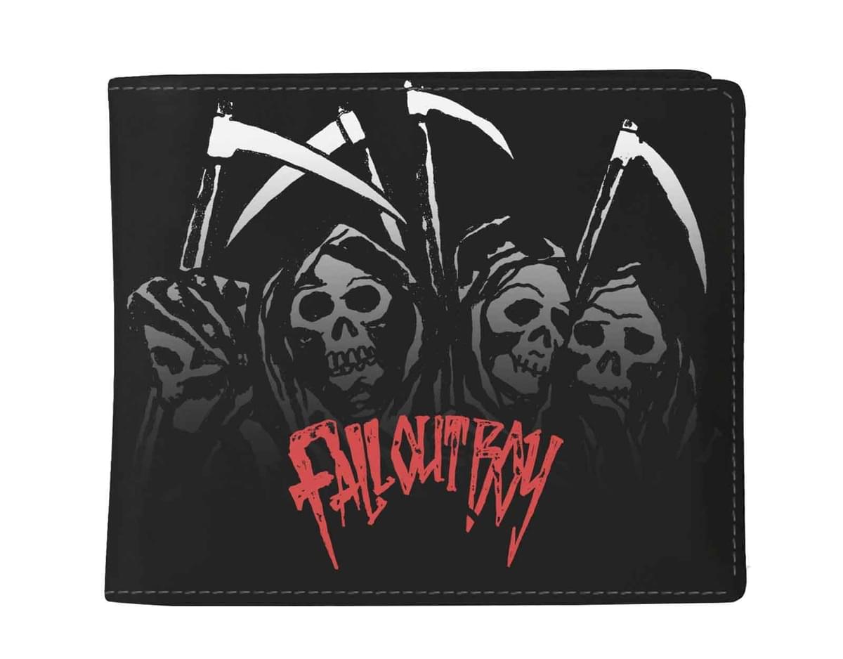 Fall Out Boy FOB Reaper Gang Official Licensed Rock Sax BI-Fold Wallet 