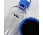 2X Bluetooth Water Bottle Speaker 400Ml Portable Rechargeable Bottled Speakers - Blue