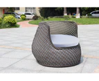 Clearance Outdoor Delux Furniture Lounge Wicker Chairs Table Bistro Patio Garden Cushioned