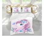 3D Flower Unicorn 58227 Bed Pillowcases Quilt