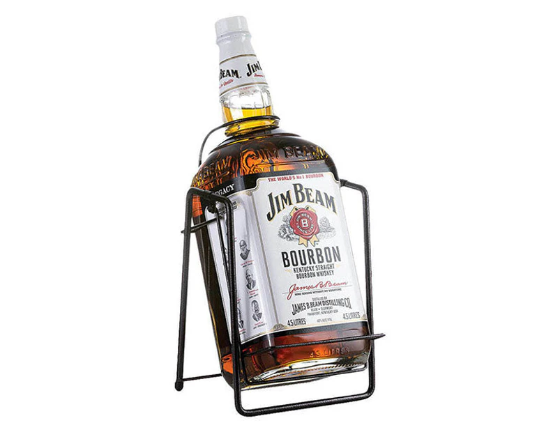 Jim Beam White Label & Cradle Bourbon Whisky Bottle 4.5L