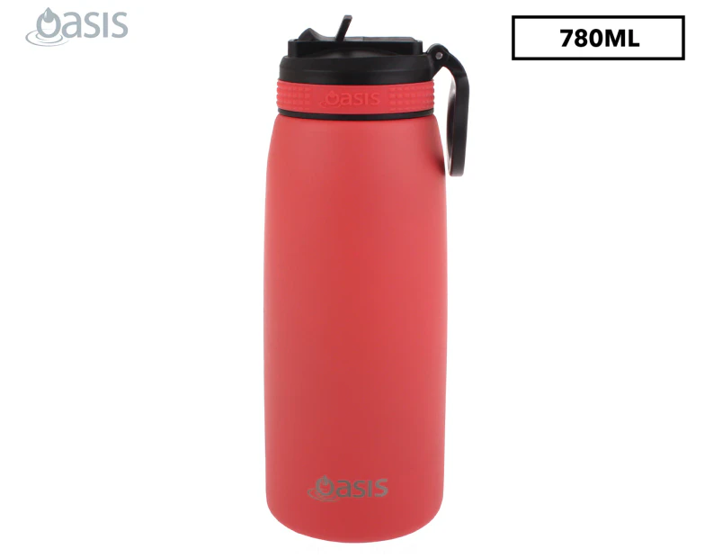 Oasis 780mL Double Wall Insulated Sports Drink Bottle - Coral