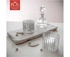 RCR Cristalleria 3-Piece Combo Stackable Whiskey Decanter & Tumbler Set