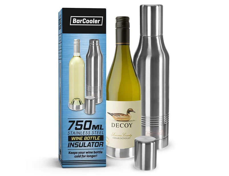 BarCooler 750ml Stainless Steel Wine Bottle Insulator