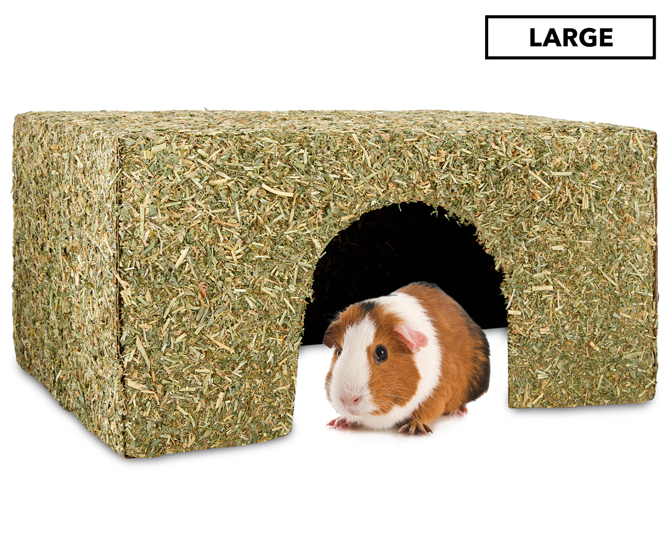 Peters Small Animal Hay Hut Large - Green/Natural