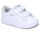 Puma Toddler Smash V2 Leather Sneakers - Puma White