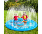 NOVBJECT Outdoor Kids Sprinkler Play Pad Lawn Beach SeaAnimal Inflatable Water Spray 170CM