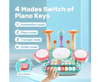 CUTE STONE 5 in 1 Musical Instruments Toys Kids Electronic Piano Keyboard Drum