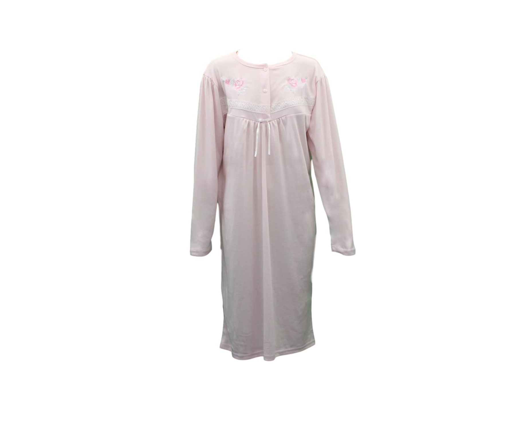 FIL Women's Cotton Long Sleeve Nightie Night Gown Winter Pajamas ...