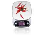TODO 5Kg Stainless Steel Kitchen Scale Backlit Lcd Display 0.1G Graduation Jewelry Platform