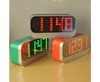TODO Led Digital Alarm Clock Large Display Usb Powered Grey