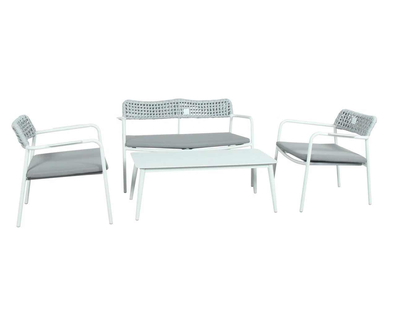 Excalibur Oslo 4 piece Lounge Setting White