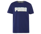 Puma Boys' Alpha Graphic Tee / T-Shirt / Tshirt - Elektro Blue