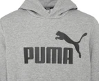 Puma Boys' Essential Big Logo Hoodie - Medium Grey Heather