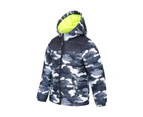 Mountain Warehouse Kids Seasons Padded Jacket Water Resistant Puffer Girls Boys - Camouflage