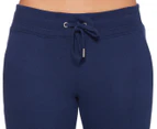 Tommy Hilfiger Women's Embossed Logo Pants / Joggers - Deep Blue