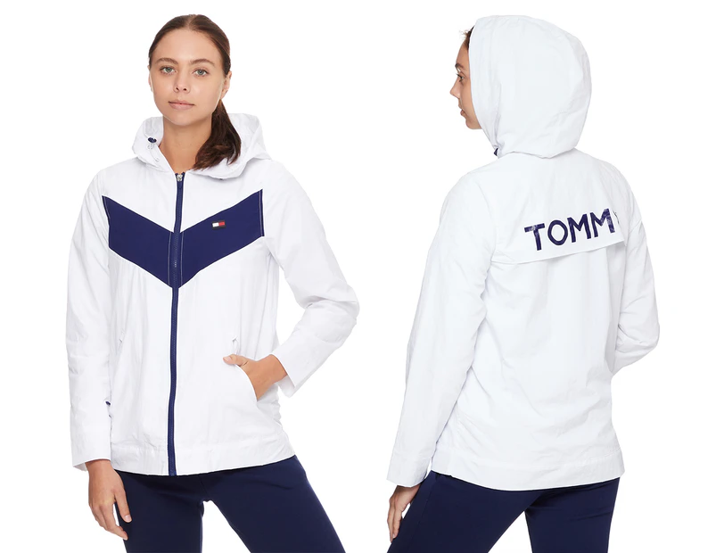 Tommy Hilfiger Women's Water-Resistant Sport Jacket - White