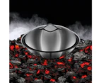 Baccarat iD3 Black Platinum Stainless Steel Wok with Lid 36cm