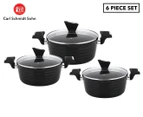 Carl Schmidt Sohn 6-Piece Monheim Non-Stick Casserole Set