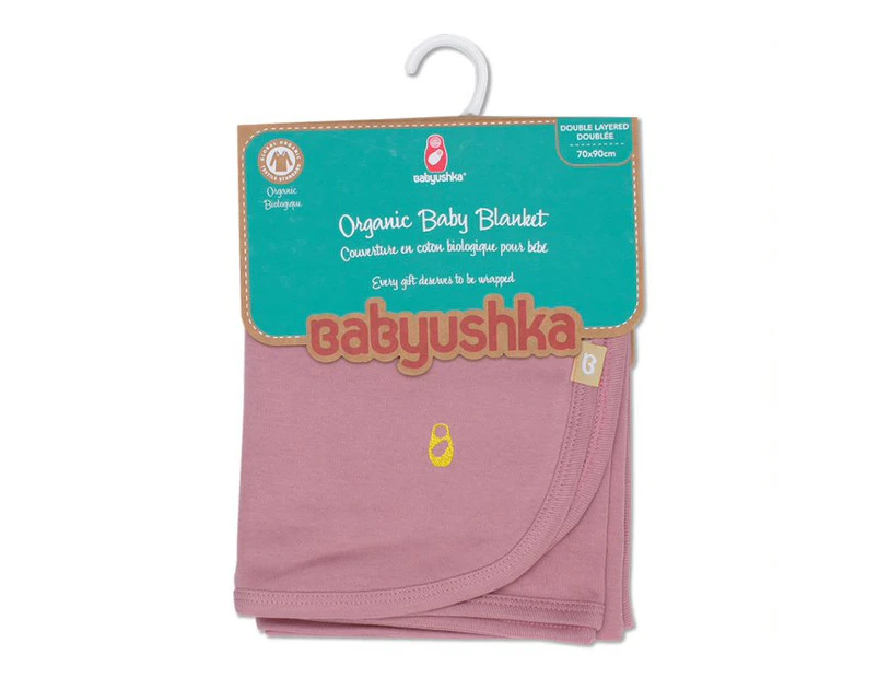 Babyushka Organic Basics Blanket Mauve