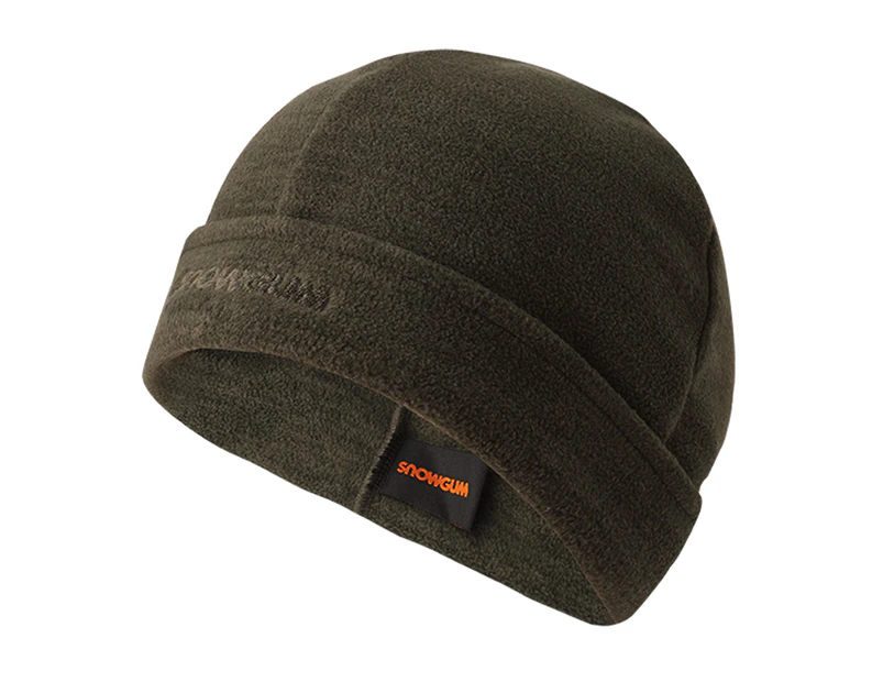 SNOWGUM Benson TEPLO Fleece Beanie Warm Hat Cap Lightweight Double-sided - Moss