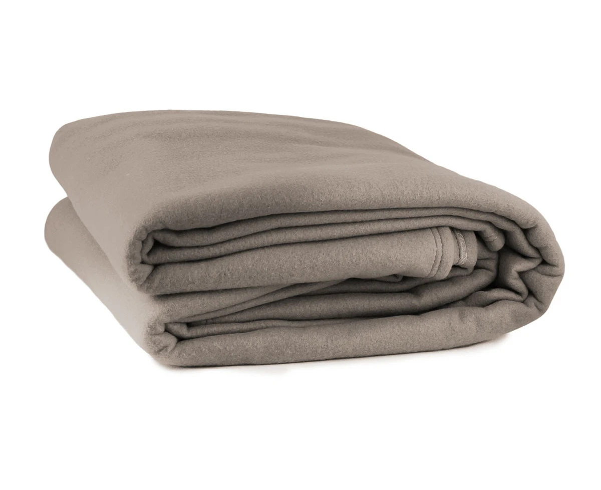 Polar Fleece Blanket Latte- King - Brown